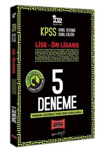 2022 KPSS GY GK Lise Ön Lisans Son Çıkış Tamamı Çözümlü 5 Deneme