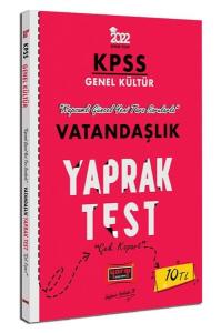 2022 KPSS Lisans Genel Kültür Vatandaşlık Yaprak Test