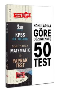 2022 KPSS Lise Ön Lisans Genel Yetenek Matematik Yaprak Test