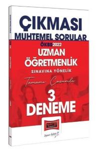 2022 ÖKBS Uzman Öğretmenlik Sınavına Yönelik Tamamı Çözümlü 3 Deneme - Çıkması Muhtemel Sorular