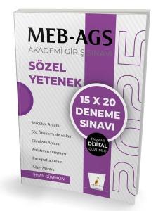2025 MEB-AGS Akademi Giriş Sınavı - 15X20 Deneme Sınavı - Tamamı Dijital Çözümlü
