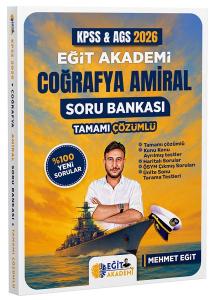 2026 MEB AGS KPSS Coğrafya Amiral Soru Bankası Tamamı Çözümlü