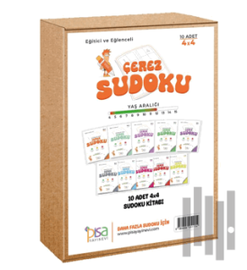 4x4 Eğitici ve Eğlenceli 10 Adet Çerez Sudoku Set