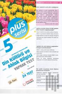 5. Sınıf Plus Serisi Din Kültürü ve Ahlak Bilgisi Yaprak Test