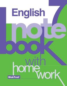 7 English Note Book With Home Work
