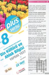 8. Sınıf Plus Serisi Din Kültürü ve Ahlak Bilgisi Yaprak Test