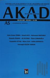 Akad Akademik Kaynak Dergisi Sayı: 2