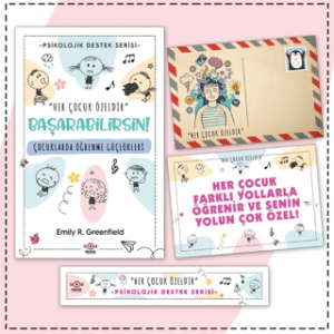 Çocuklarda Öğrenme Güçlükleri - Kartpostal ve Ayraç - Çocuklar İçin Psikolojik Destek Serisi