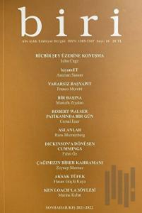 Biri Altı Aylık Edebiyat Dergisi Sayı: 16