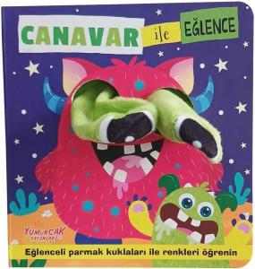 Canavar İle Eğlence - Parmak Kuklalı Kitap