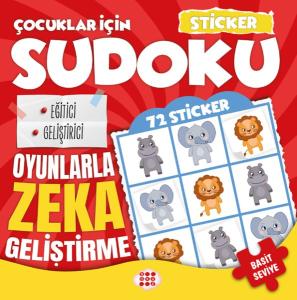 Çocuklar İçin Sudoku - Basit Seviye 1 - Sticker Hediyeli