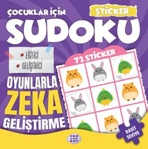 Çocuklar İçin Sudoku - Basit Seviye 2 - Sticker Hediyeli