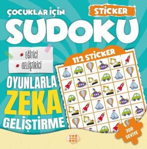 Çocuklar İçin Sudoku - Zor Seviye 1 - Sticker Hediyeli