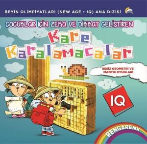 Çocuklar için Zeka ve Dikkat Geliştiren Kare Karalamacalar