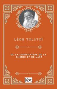 De La Signification De La Science Et De L'art