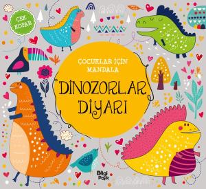 Dinozorlar Diyarı - Çocuklar İçin Mandala - Çek Kopar