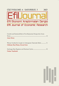 Efil Ekonomi Araştırmaları Dergisi; Cilt: 6 Sayı: 3