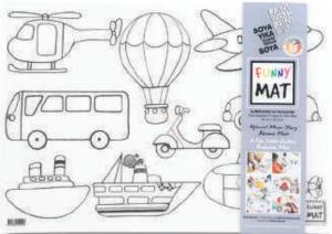 Funny Mat - İş Makineleri Ve Taşıtlar 33,5 x 48 cm