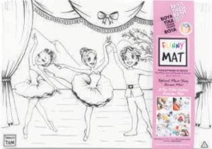 Funny Mat - Prens İle Prenses Ve Dansçılar 33,5 x 48 cm