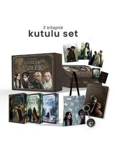 Gümüş Yürek Serisi Seti - 3 Kitap Takım - Yan Boyamalı Kutulu (Ciltli)