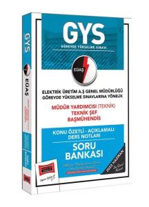 GYS EÜAŞ Müdür Yardımcısı Teknik Şef Baş Mühendis Konu Özetli Açıklamalı Soru Bankası