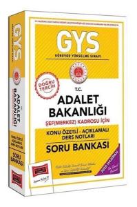 GYS T.C. Adalet Bakanlığı Şef (Merkez) Kadrosu İçin Konu Özetli Soru Bankası