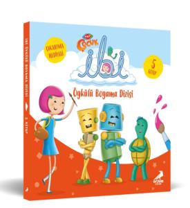 İbi Öykülü Boyama Dizisi (5 Kitap Takım) Çıkartma Hediyeli