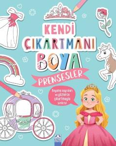 Kendi Çıkartmanı Boya - Prensesler