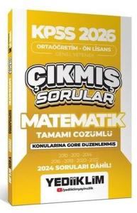 KPSS 2026 Ortaöğretim - Önlisans Matematik Konularına Göre Çıkmış Sorular 2024 Soruları Dahil