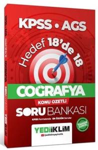 KPSS AGS Coğrafya Hedef 18'de 18 Konu Özetli Soru Bankası