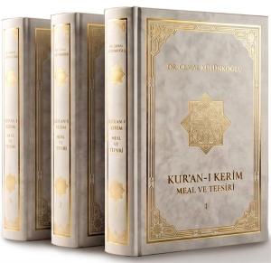 Kur!an - ı Kerim Meal ve Tefsiri Seti - 3 Kitap Takım (Ciltli)