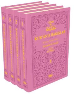 Kur'an'a Bakışlar Kur'an-ı Kerim Tefsiri Pembe Set - 4 Kitap Takım (Ciltli)