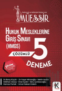 Müessir Hukuk Mesleklerine Giriş Sınavına (HMGS) Çözümlü 5 Deneme