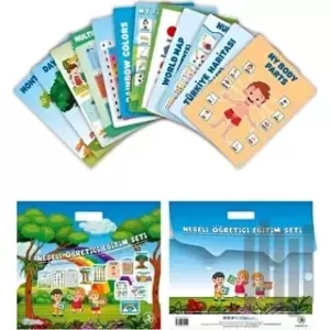 Neşeli Öğretici Eğitim Poster Seti (+3 Yaş - Büyük Boy)