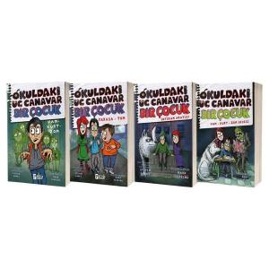 Okuldaki Üç Canavar Bir Çocuk Serisi Seti - 4 Kitap Takım