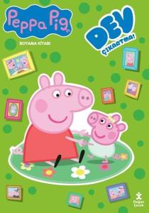 Peppa Pig - Dev Çıkartmalı Boyama Kitabı