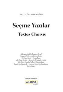 Seçme Yazılar - Textes Choısıs (Türkçe - Fransızca)