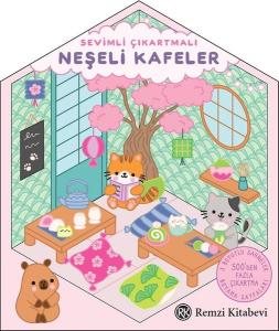 Sevimli Çıkartmalı Neşeli Kafeler