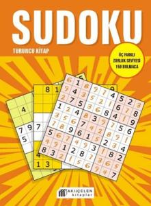 Sudoku Turuncu Kitap - Üç Farklı Zorluk Seviyesi 159 Bulmaca
