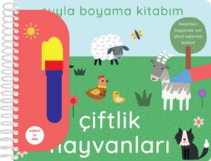 Suyla Boyama Kitabım - Çiftlik Hayvanları