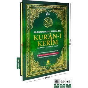 Türkçe Okunuşlu Kuranı Kerim Ve Meali 3’lü (Üçlü)-Rahle Boy