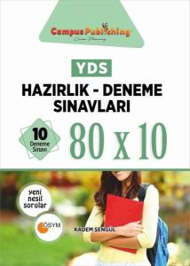 YDS Hazırlık-Deneme Sınavları 80 x 10 - 10 Deneme Sınavı