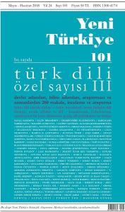 Yeni Türkiye Sayı 101-Türk Dili Özel Sayı 3