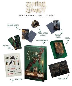Zehirli Zümrüt - Yan Boyamalı Kutulu Set (Ciltli)