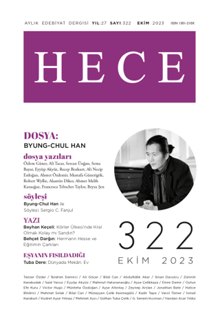 Hece Dergisi - Sayı: 322 Ekim 2023 | Kitap Ambarı