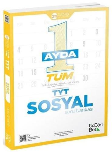 1 Ayda Tüm TYT Sosyal Soru Bankası