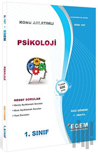 1. Sınıf 1. Yarıyıl Psikoloji Konu Anlatımlı Soru Bankası - Kod 167