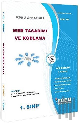 1. Sınıf 1. Yarıyıl Web Tasarımı ve Kodlama Konu Anlatımlı - Kod 122 |