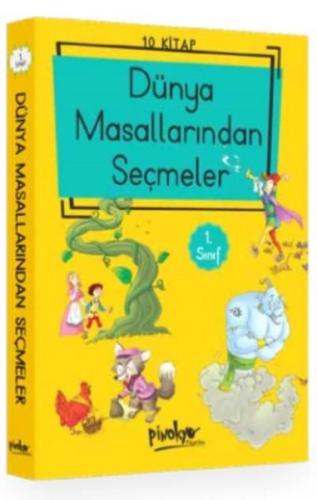 1. Sınıf Dünya Masallarından Seçmeler (Düz Yazı) 10 Kitaplık Set | Kit