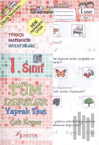 1. Sınıf Yaprak Test Türkçe - Matematik - Hayat Bilgisi | Kitap Ambarı